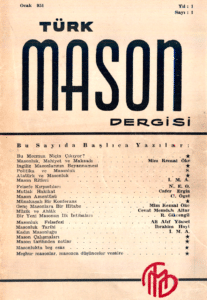 Türk Mason Dergisi Sayı (1)