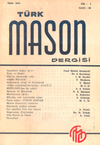 Türk Mason Dergisi Sayı (20)