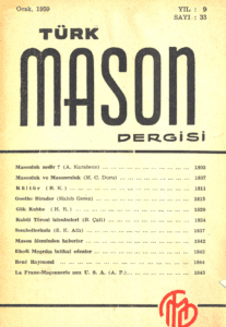 Türk Mason Dergisi Sayı (33)