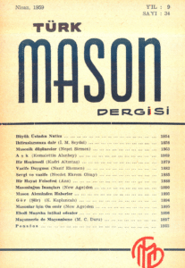 Türk Mason Dergisi Sayı (34)