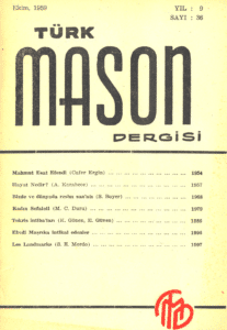 Türk Mason Dergisi Sayı (36)