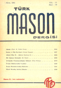 Türk Mason Dergisi Sayı (44)