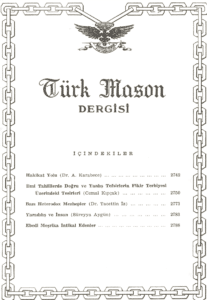 Türk Mason Dergisi Sayı (52)